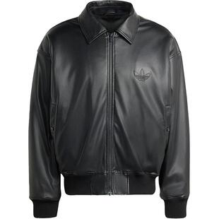 Adidas/阿迪达斯正品P CLA JKT 男士运动翻领皮衣夹克IP3281