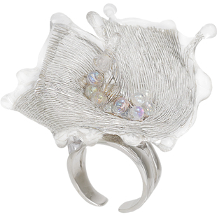 新款ATRIAL SENSING轻奢高级感优雅原创个性小众无色花烟花戒指10