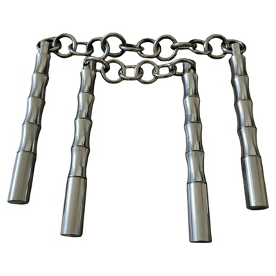 不锈钢实心双节棍防身便携双节棍