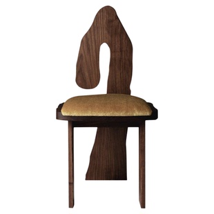 Slow Living中古实木餐椅家用靠背椅休闲椅设计师餐厅简约小户型