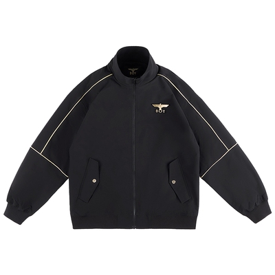 【黄金勋章】BOYLONDON春季情侣款上衣宽松保暖外套夹克N23901