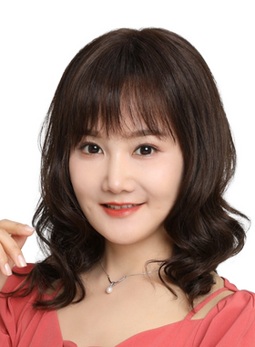 佰丝堂真人发丝斜刘海全头套