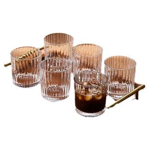 家用耐热玻璃喝水杯子套装咖啡杯客厅待客轻奢高级感泡绿茶牛奶杯