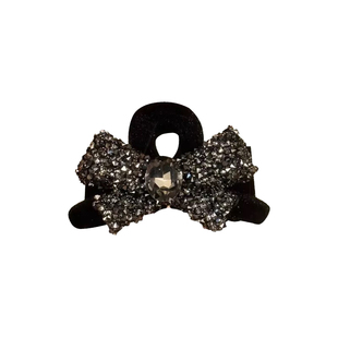 发夹女2025新款后脑勺水钻蝴蝶结小号抓夹半扎短发发卡过渡期神器