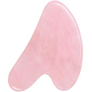 天然粉水晶刮痧板面部美容专用脸部提拉拨筋棒按摩玉石刮脸板神器