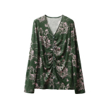 逆天细腻【可水洗_gao支防缩羊毛/140'S云触感】三季印花打底小衫