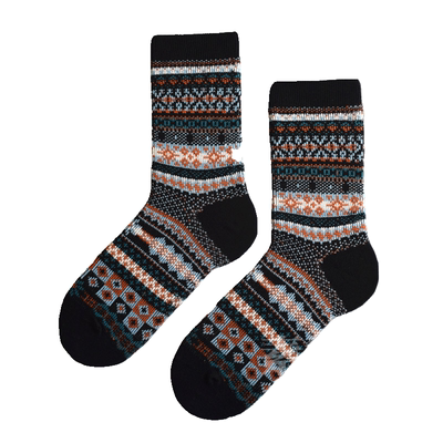 透气男女精梳棉双针无骨中筒袜