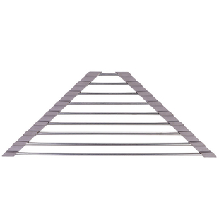 厨房不锈钢沥水架三角架滤水架水槽沥水碗架可折叠房置物架收纳