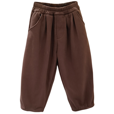 2025春秋新款男童纯色棉布哈伦裤