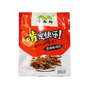 蒙西娜凉拌香辣鸡脚冷冻半成品解冻即食休闲小吃麻辣带骨鸡爪250g