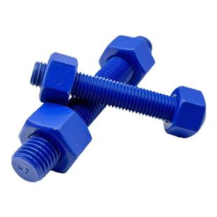 PTFE防腐特氟龙B7/L7/35Crmo全螺纹螺柱高强度碳钢通丝牙棒可定制