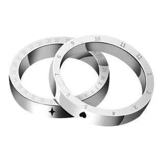 Princess原创520戒指纯银定制纪念日情侣戒指一对小众情侣对戒银