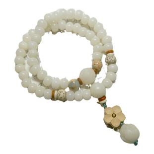 代流通处法喜白菩提莲花桃花双圈手链可盘念珠盘玩文玩静心手持