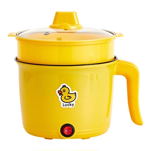 电煮锅厨房小电器多功能电炒锅一体锅电火锅家用学生宿舍泡面锅批