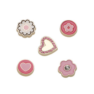 洞洞鞋配饰适配Crocs洞洞鞋鞋花鞋上装饰品鞋扣DIY质感金属可拆卸