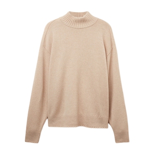 【季末折扣】FALCONERI女士宽松舒适高领毛衣山羊绒针织衫DML428J