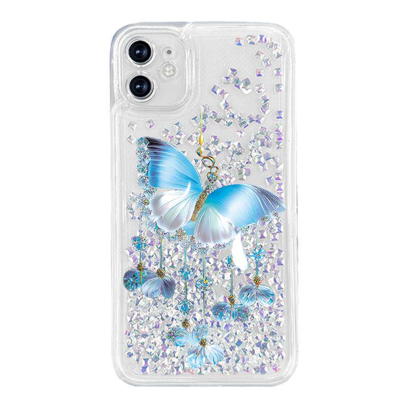 适用苹果13手机壳OPPO Reno9透明vivo x90镜头全包荣耀80防摔华为P60软胶保护套小米14男士IQ00Z7流沙新品