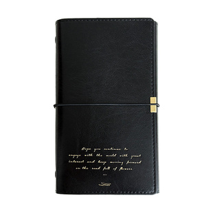 A6活页本复古皮面工作商务记事本高级活页笔记本子定制旅行手帐本