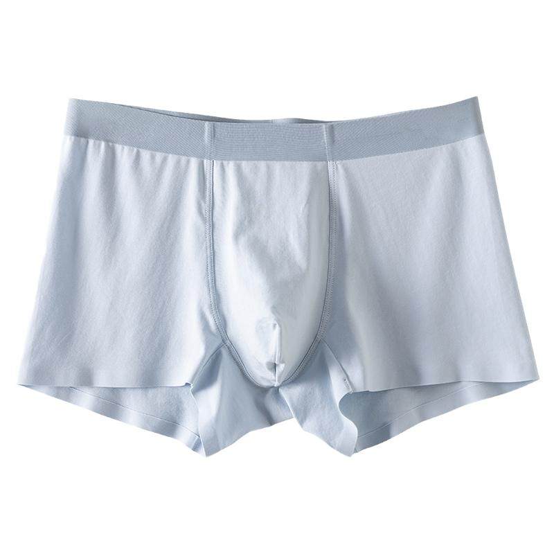 3条装 棉质美拉德色男士内裤黑色四角裤底裤平角裤【裆部100%棉】