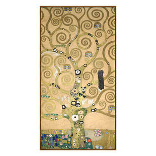 克里姆特-生命之树版画现代简约客厅装饰画玄关挂画餐厅卧室壁画