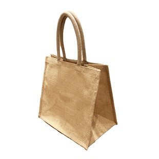 日式黄麻包袋B5A4A3手提单件购物麻布大容量环保复古简约大号书袋