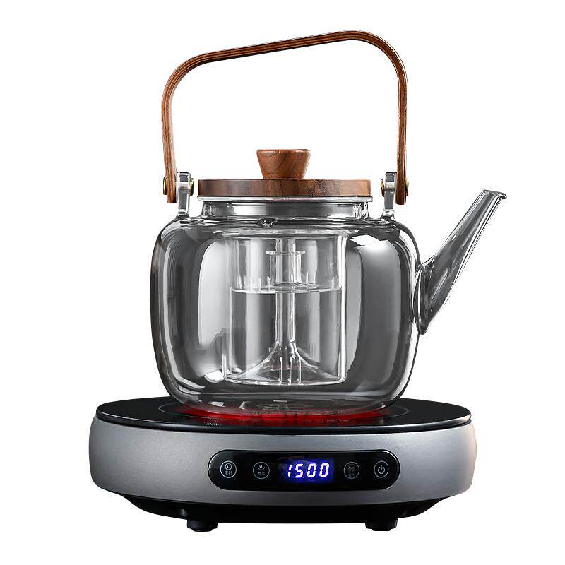 2025新款蒸煮一体电陶炉煮茶壶电热烧水烧茶壶玻璃煮茶器泡茶套装