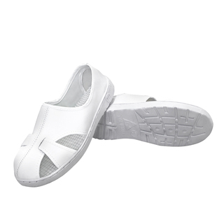 esd静电鞋皮革四孔鞋加厚软底透气防臭电子厂洁净车间工作鞋舒适