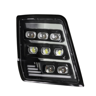 适用陕汽德龙x5000大灯总成x3000激光超亮光8透镜6近14远全led 灯