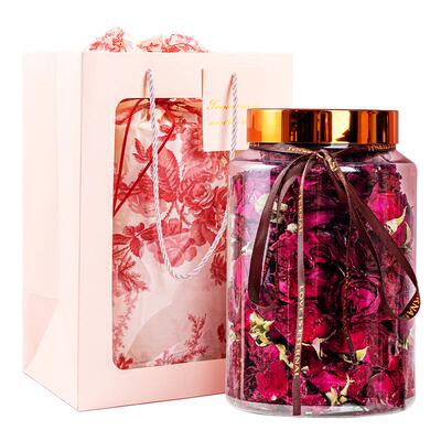 贡苑茶叶花茶墨红玫瑰