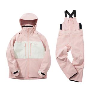 MYKU脉酷滑雪裤雪服男女加厚保暖防水防风背带裤2L全压胶冬季滑雪