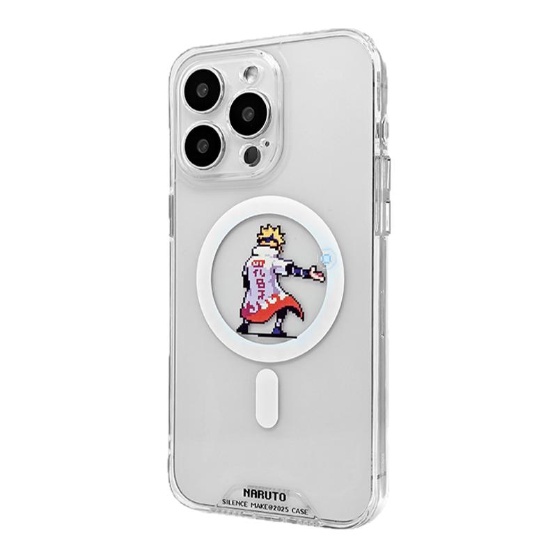 Silence 火影忍者系列適用16promax卡通動漫iPhone15pro透明磁吸手機殼 蘋果14高級感二次元 像素風(fēng)創(chuàng)意