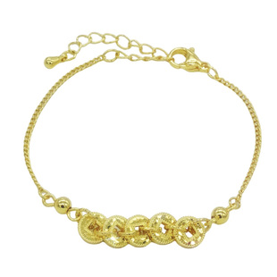 爆款碎冰冰五帝钱手链轻奢高级感项链颈链小众百搭脚链暴富送女友