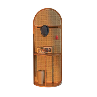 中古风实木屏风隔断客厅入户玄关遮挡现代简约轻奢高级感入户门厅