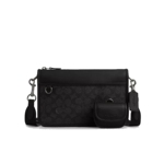 COACH/蔻驰官方 奥莱款HERITAGE男士PVC配皮单肩斜挎包CW373