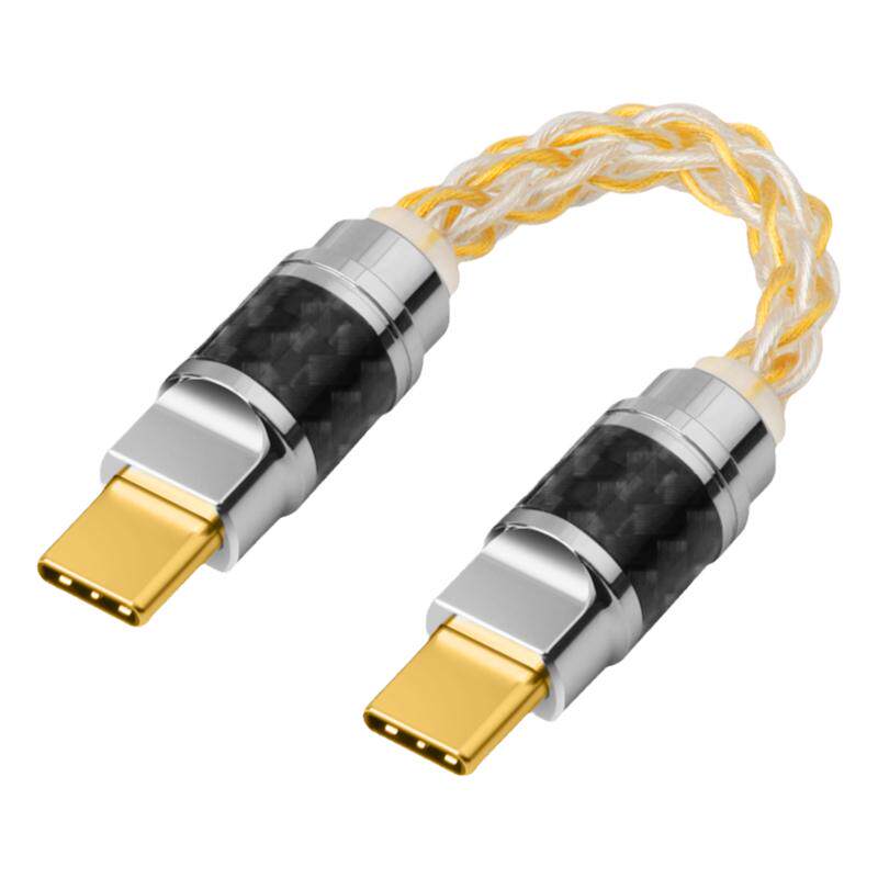 琴冠QINCROWN纯银镀金OTG解码线