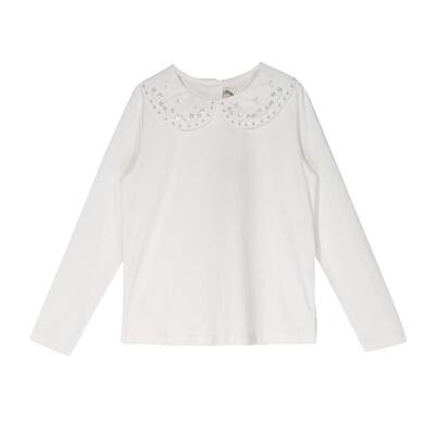 IVYHOUSE绣花领长袖T恤