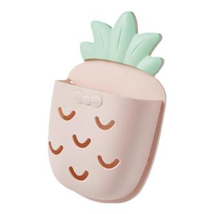 卫生间置物架免打孔浴室架子壁挂墙上梳子收纳盒洗漱台牙膏牙刷筒