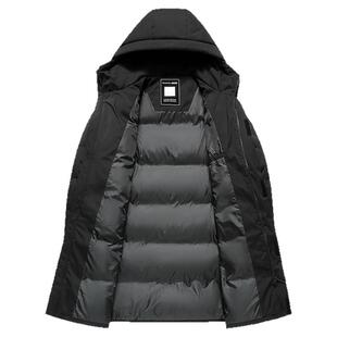 雪中飞中长款羽绒服男士新款时尚渐变色加厚保暖御寒外套潮200克+