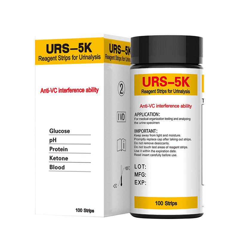 尿液分析试纸URS-11D葡萄糖pH蛋白质酮体潜血家用诊所医用测试纸