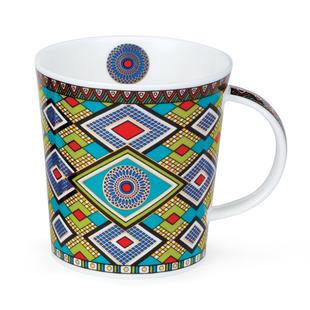 英国DUNOON丹侬骨瓷马克杯咖啡杯欧式杯子黄金描绘异域风情茶杯，