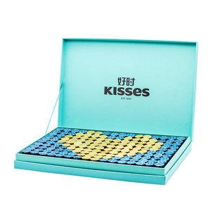 kisses好时之吻曲奇黑巧克力礼盒装送男女友闺蜜圣诞节礼物零食