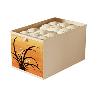 衣服收纳盒放衣柜分层神器衣物裤子整理箱布艺可折叠储物筐家用