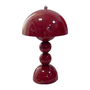 结婚长明灯婚房装饰卧室床头陪嫁送新人礼物婚庆布置花苞红色台灯