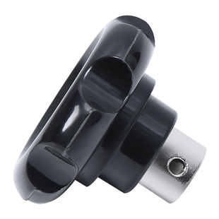 小波纹手轮圆形胶木电木把手顶丝手轮机床手摇轮螺纹手柄M8M10M12