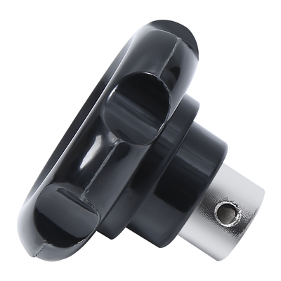 小波纹手轮圆形胶木电木把手顶丝手轮机床手摇轮螺纹手柄M8M10M12