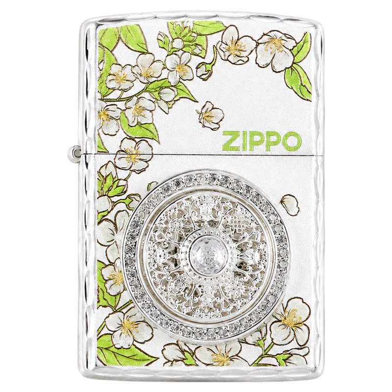 ZIPPO正品春绘茉莉防风打火机
