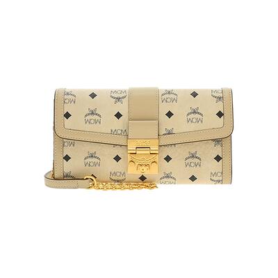 【自营】MCM TRACY系列印花钱包结构女士斜挎信封链条包MYLDSXT01