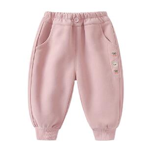 女童裤子秋装洋气宝宝运动裤外穿休闲裤长裤儿童百搭束脚卫裤秋冬