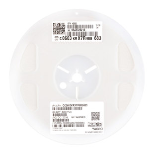 原装 0603贴片电容 68nF(683) ±10% 50V X7R CC0603KRX7R9BB683