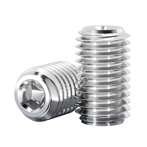 304不锈钢内六角凹端紧定螺丝无头机米顶丝螺钉M2M3M4M5M6M8M10mm